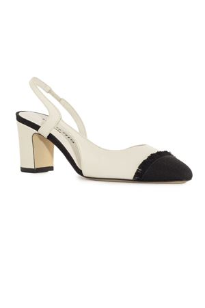 Slingback Ficus In White Leather ROBERTO FESTA | FICUSOFFWHITE